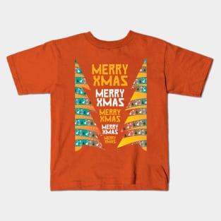 christma tree drawing Kids T-Shirt